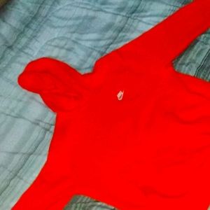 Orange Nike hoodie